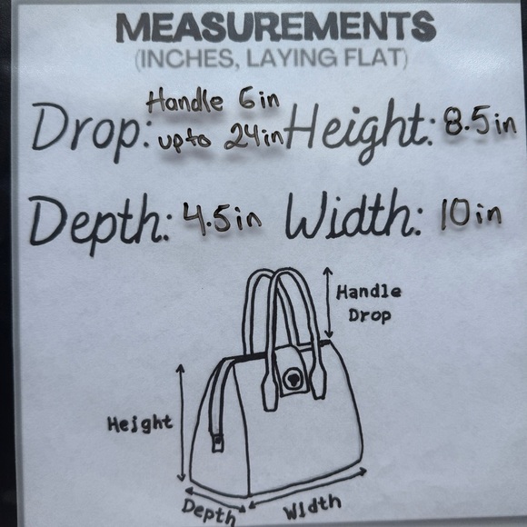 NWT Elegant Vegan Leather Yellow Handbag with removable strap - Picture 10 of 10